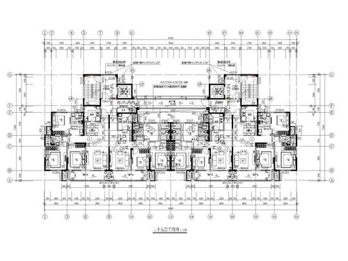 高層住宅建筑施工圖CAD2021