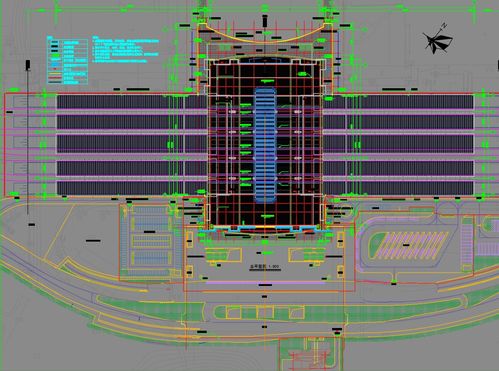 多層混凝土結構火車站站房建筑施工圖紙免費下載 工業 農業建筑