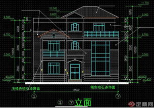 某現代風格住宅小區建筑施工圖 3