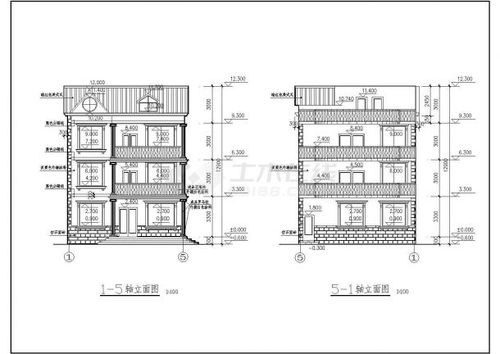 新農村建設三層房屋建筑方案設計圖紙